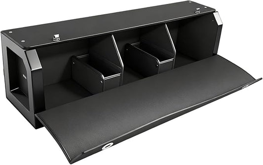 Car Trunk Organizer, Waterproof SUV Organizer Trunk Storage with Lid & Handle, Extra Large Leather Callapsible Cargo Organizers, Durable Car Storage Box for Ford Jeep (40.5''*11.4''*12.2'')