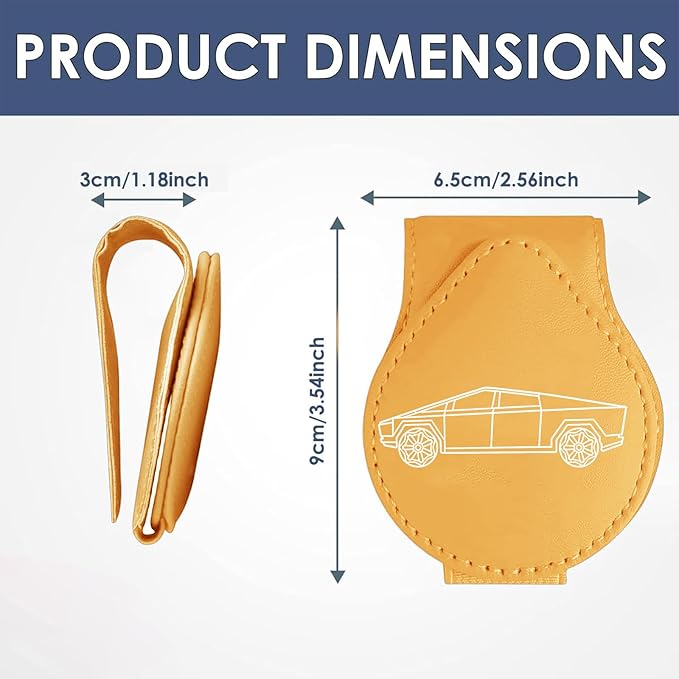 Cybertruck Sunglass Holder Clip Compatible with Tesla 2024 2025 Interior Accessories Organizer Eyeglass Hanger Decor