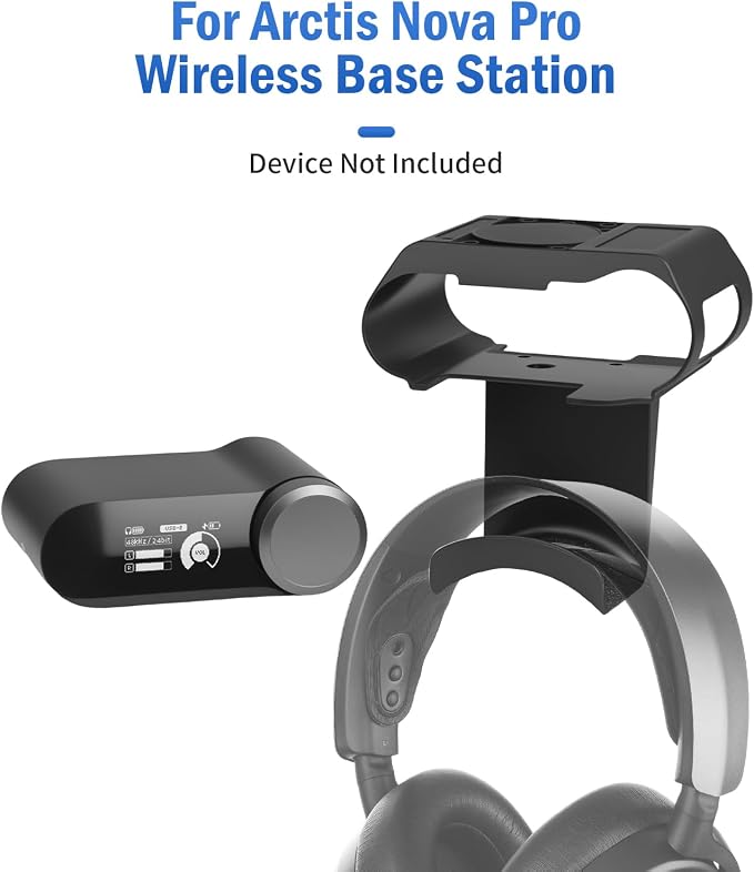 Under Desk Headphone Hanger Stand for SteelSeries Arctis Nova Pro Wireless-Arctis Pro Wireless NOVA Magnetic Mount Secretlab Magnus Version,Headphone Holder for Arctis Nova Pro Wireless