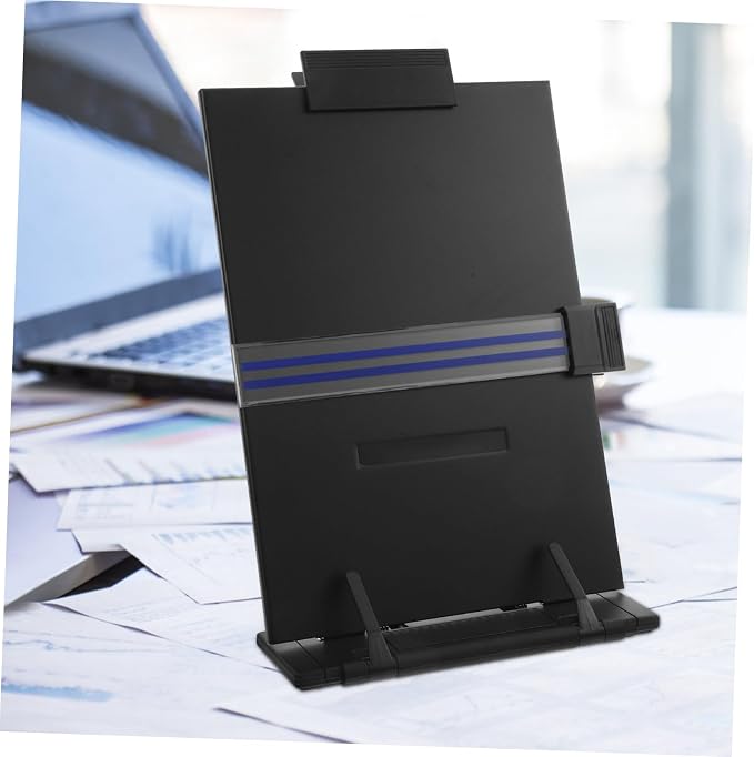 Material Desktop Reading Rack Book Stand Adjustable Angle for Books Documents Typing
