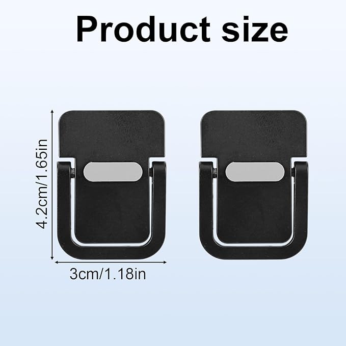 Penitue 2pcs Mini Portable Laptop Stand, Zinc Alloy Foldable Laptop Keyboard Riser Self-Adhesive Kickstand Invisible Computer Notebook Holder Lift for Desk Keyboards Laptops Support
