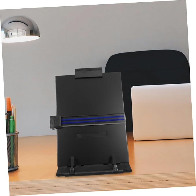Adjustable Document Holder for Typing and Reading Portable Stand with Angle for Better Posture Space-Saving Design for Office and Home Use
