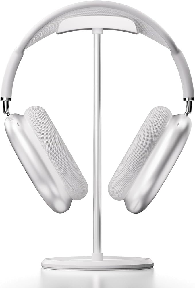 Headphone Stand??PACK??Headphone Holder with Storage Tray Compatible for Max Pro, Beats, Bose and Most Gaming Headphones. ?�No Tools Required??YO-2 (White)