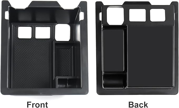 Center Console Organizer Tray Compatible with Mazda 2017-2025 CX-5 CX5 Accessories Armrest Storage Box ABS Console Insert Tray Container (Black Mat)