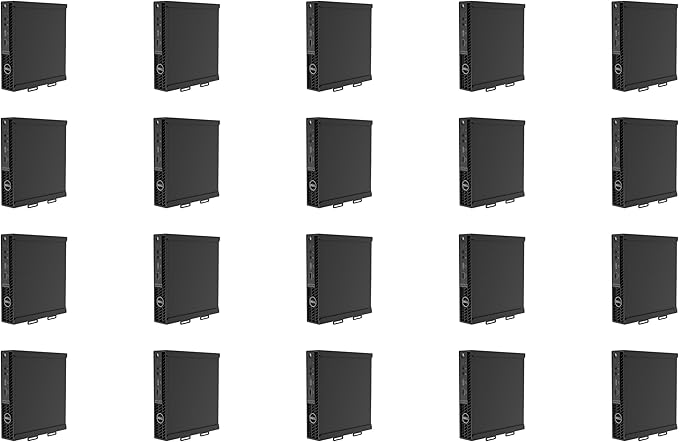 HumanCentric Case Pack 20 Units, Mount Compatible with Dell OptiPlex Micro Form Factor Case, VESA, Under Desk and Wall Mount Fits MFF 3040, 3046, 3050, 3060, 3070, 3080, 5050, 5060, 5070, 7040, More