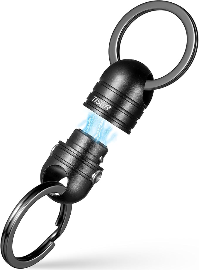 TISUR Quick Release Keychain, Magnetic Key Holder Keyring Connector, Detachable Key Chain Rings for Men Women Car Keys