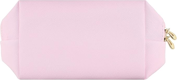 Small Makeup Bag Portable Cosmetic Bag for Women Makeup Pouch Waterproof Toiletry Bag for Travel (Bright Pink, Normal)