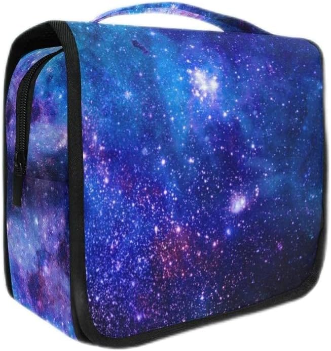 senya Hanging Travel Toiletry Bag Kit Makeup Case Cosmetics Organizer for Men Women (Nebula Gas Cloud Deep Outer Space)