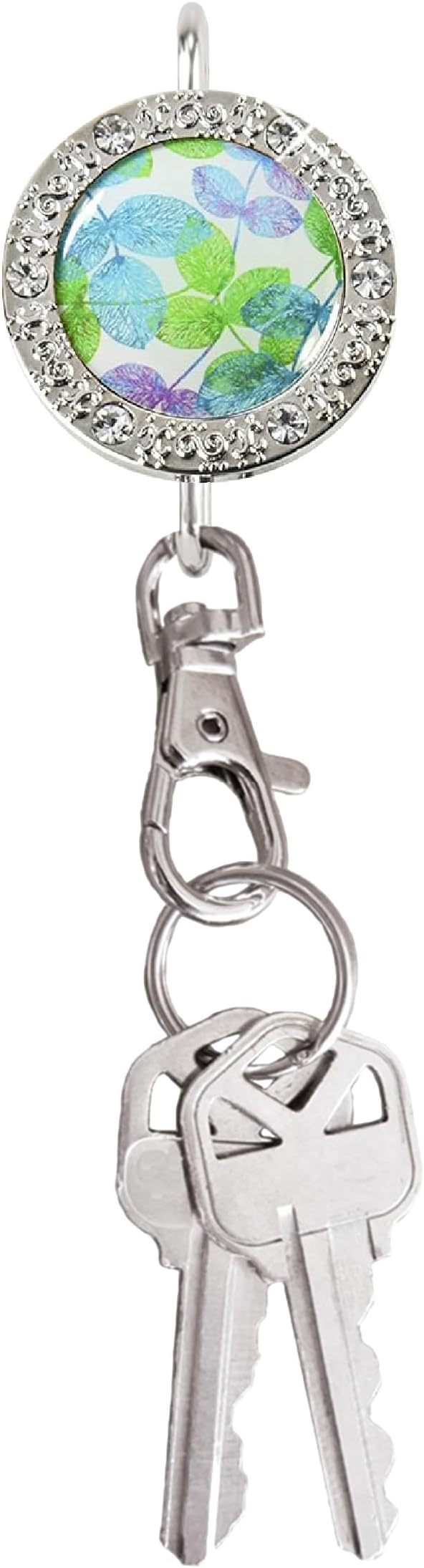 Women’s Bag Charm Key Finder, Car Keychain Hook, Cute Purse Organizer & Tote Bag Accessories, Gifts for Mom - Bling