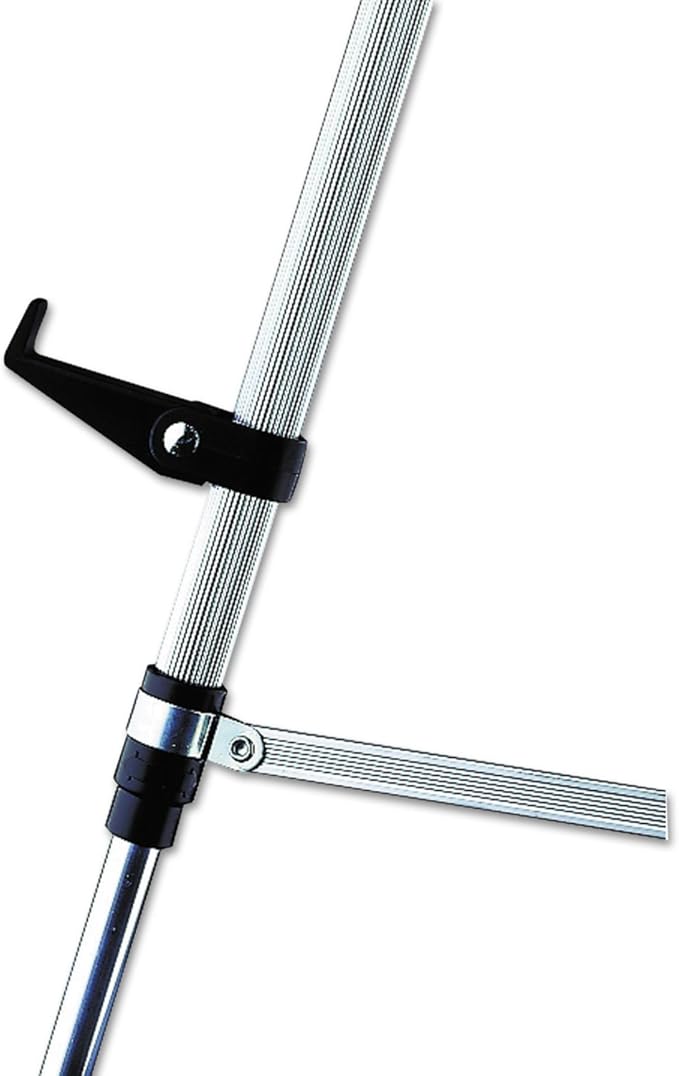 Quartet Easel, Aluminum, Lightweight, Telescoping, 66" Max. Height, Supports 25 lbs, Silver Finish (50E)
