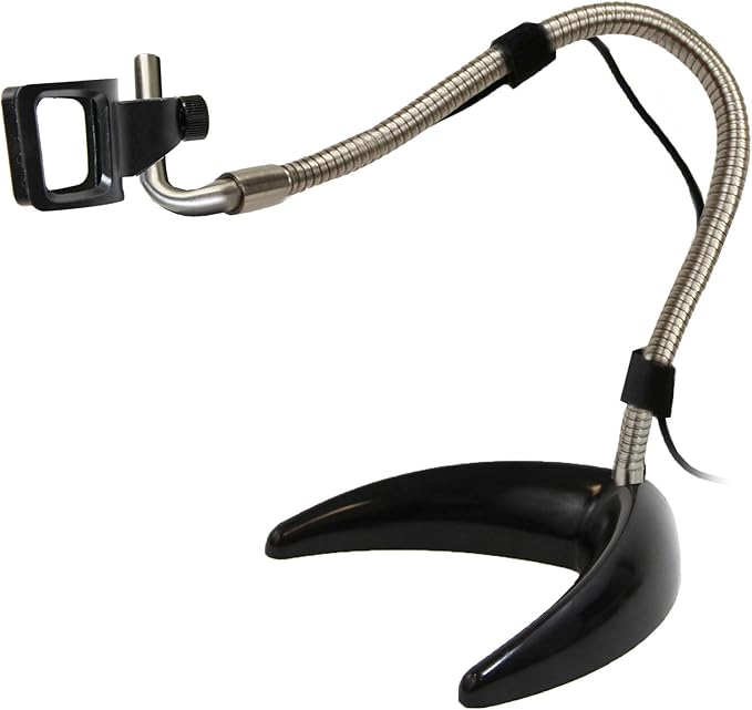 Dunwell Tech, Inc MS22B Flex-arm Desktop Stand (Black), ~16 Inch Height - Designed for Dino-Lite AM2111, AM3111, AF3113, WF3113, and Casual Use