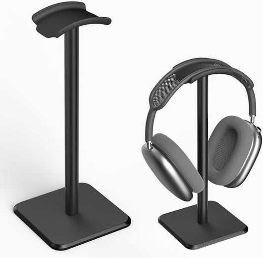 Headphone Stand - Headset Stand with Aluminum Hanger, Headphone Holder for AirPods Max, Sony, Bose, Beats and More (Black)