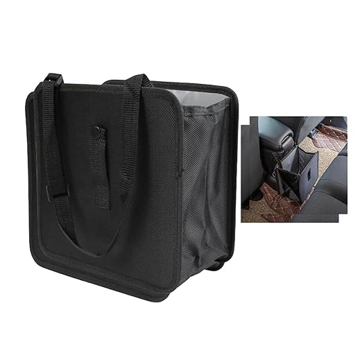 Foldable Car Trash Can, Hanging Waterproof Leakproof Car Trash Bin, with 40Pcs Trash Bags, Large Capacity Car Storage Bag, Travel Trash Bin for The Back/Front/Console, Multipurpose Car Garbage Bag