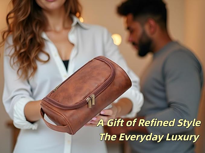 Personalized Small Toiletry Bag for Men,Minimalist Travel Toiletry Organizer Dopp Kit Water-resistant Makeup Bag for Travel Essentials,Travel Gifts For Men Unique