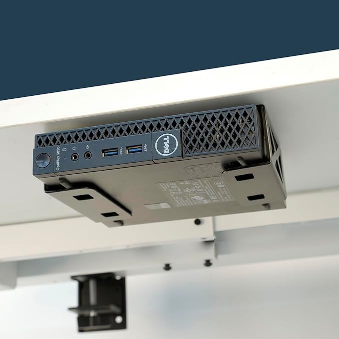 Under Desk Laptop/Mini PC Storage Mount,CPU Holder,Compatible with Dell OptiPlex,Mac Book,Mac mini and More.