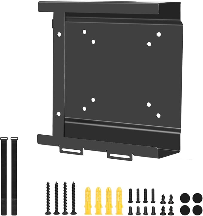 Mount for HP Mini PC Wall VESA and Under Desk Mount, Compatible with HP EliteDesk 800/805/705, HP Pro Mini 400/260, HP ProDesk 600/400/405, Desktop Mini PC Wall Mount Bracket for HP
