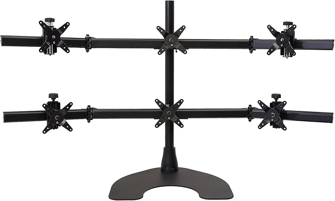 Ergotech Hex 3 Over 3 LCD Monitor Desk Stand (100-D28-B33)