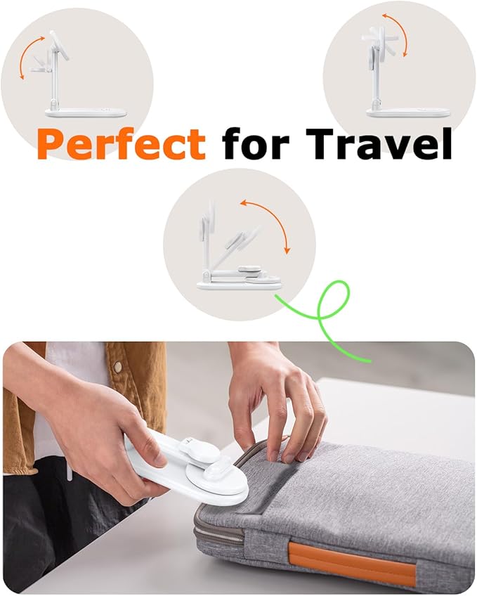 Magnetic Wireless Charger Mag-Safe 3 in 1 Charging Station,15W Max Foldable Wireless Charging Stand for iPhone 17/16/15/14/13/12, Fast Travel Charger for Multiple Devices iWatch Airpods (White)