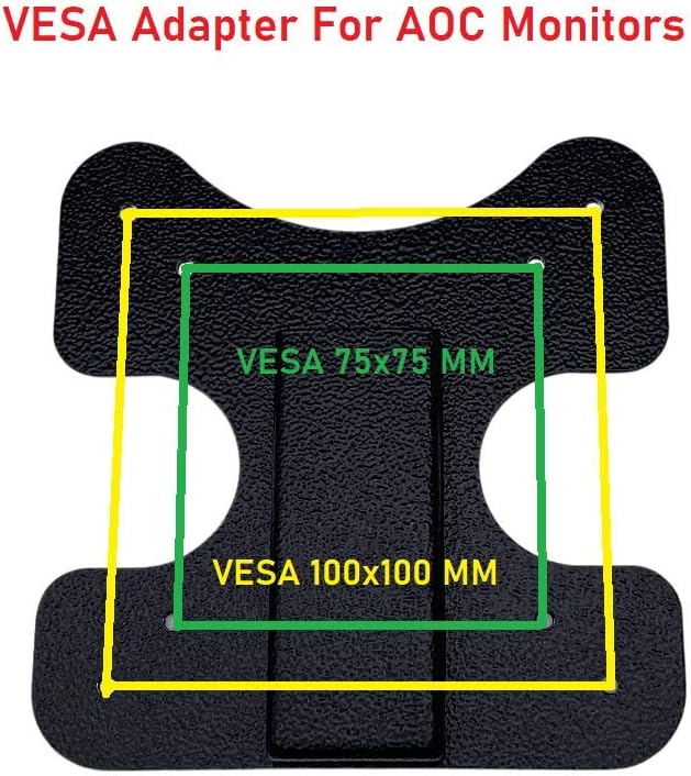 MP-AOL06 VESA Mount Adapter Bracket for AOC Monitors, i2367Fh, i2367Fm, i2367F, i2757Fh, i2757Fm, i2067F, i2267Fw, and i2267Fwh in Black (1 Pack)