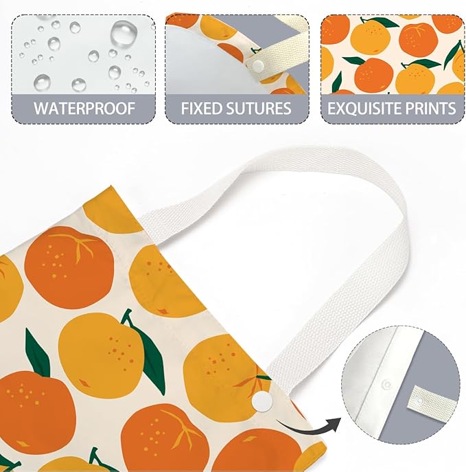 Car Trash Bag Car Garbage Bag Hanging Cars Trash Can, Waterproof Cars Back Seat Organizer for Vehicle Travelling Camping Orange Decor