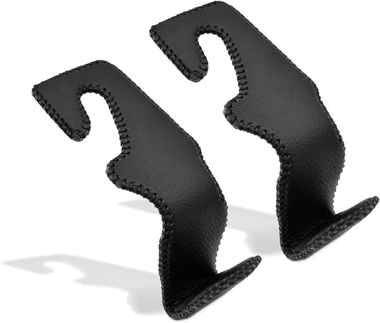 MECHCOS Car Seat Headrest Hooks for Car Back Seat Organizer Hanger Storage Hook Holder for Car SUV Organization Purse Shopping Groceries Bag Handbag, Black, 2 Pack