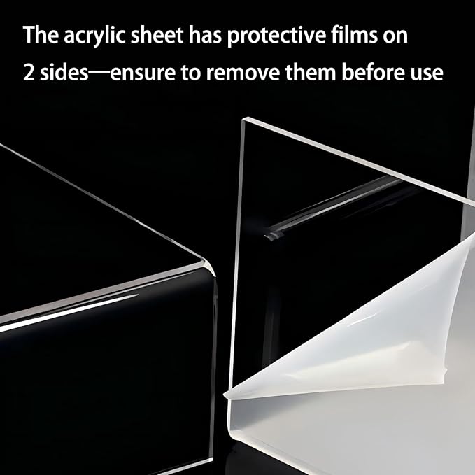Anti-slip Monitor Stand Riser 2.16/3.34 Inch 2 Height Adjustments Clear Acrylic Stand with Clear Anti-slip Mat, Desk Accessories Screen/PC/Printer/Laptop/Mirror Riser 7.8 x 15.7 Inch (White)