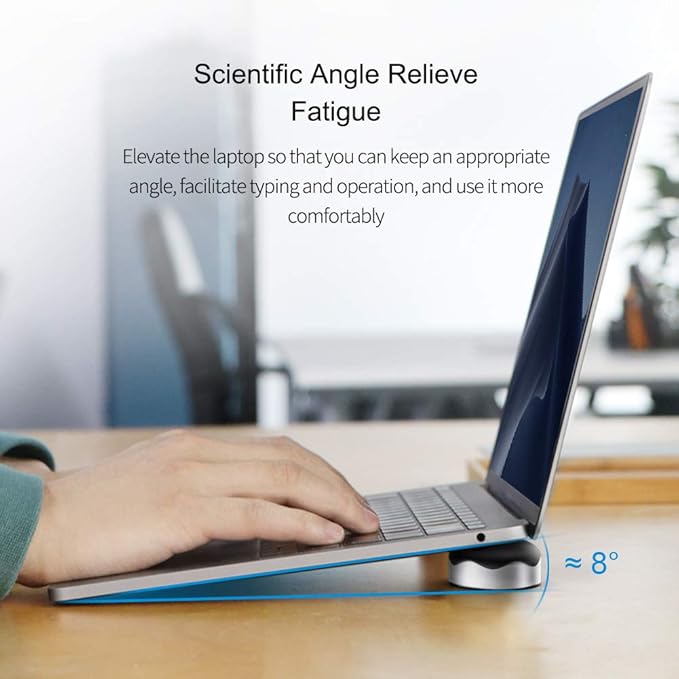 Hagibis Laptop Cooling Pad, Ergonomic Laptop Stand Small Invisible Cooler Ball Portable Magnetic Foot Heat for MacBook Pro Computer