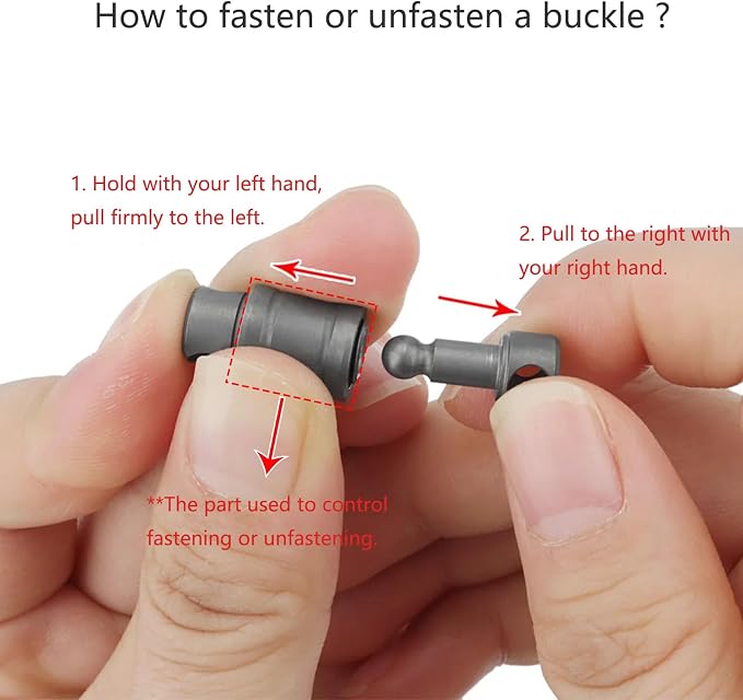 Titanium Quick Release Keychain, 360° Swivel Key Ring Clip with Double-End Lock, Heavy Duty EDC Key Holder for Men