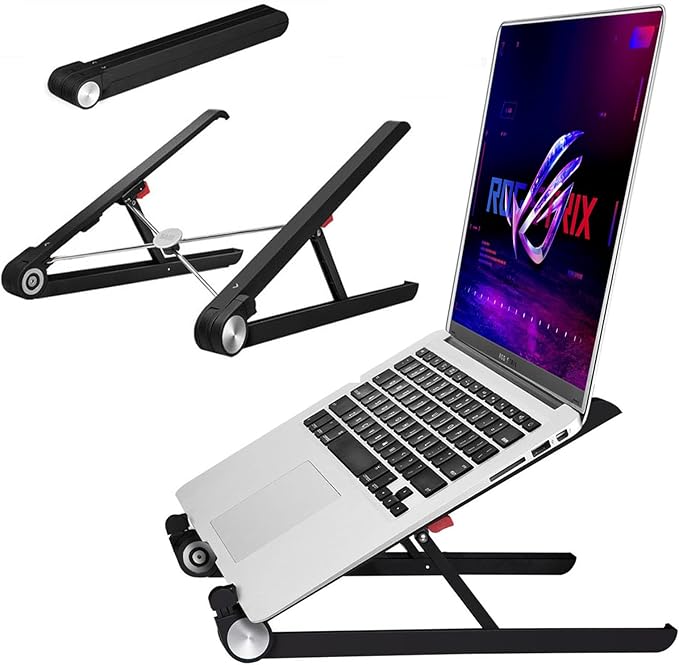 Portable Laptop Stand for Asus ROG Strix Scar 18 16 17 15 Strix G16 G18 G17 G15 15 16 17 18 inch Gaming Laptop.Laptop Stand for Desk,Made of Reinforced Nylon, 304 Stainless Steel and Silicone