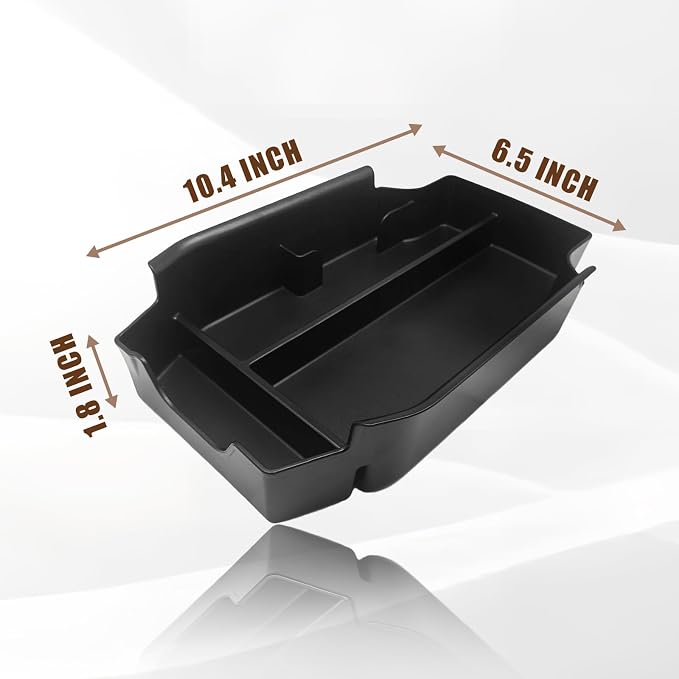 Muslogy for Accord 2026 2025-2023 Center Console Organizer Armrest Storage Box Divider Insert Tray Compatible with Honda Accord Accessories LX EX Sport Hybrid EX-L Sport-L Touring (V1 with Card Slot)
