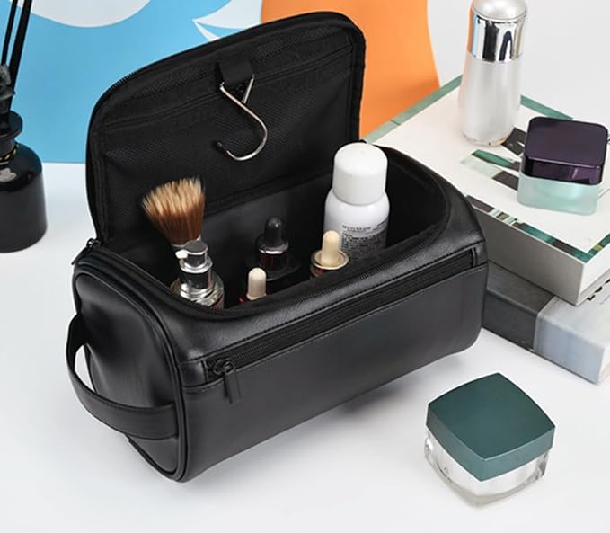 Personalized Large Toiletry Bag for Men,Minimalist Travel Toiletry Organizer Dopp Kit Water-resistant Makeup Bag for Travel Essentials,Travel Gifts For Men Unique