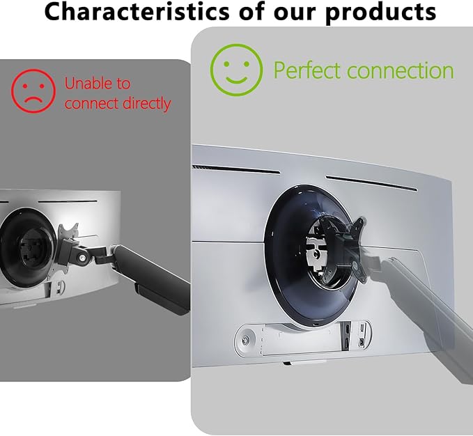 Odyssey OLED G9 VESA Mount Adapter Compatible with Samsung OLED G9 49-inch Monitors（Fits G91SD G93SC G93SD G95SC and G95SD ）â€?75x75 to 100x100 Wall Mount Bracket