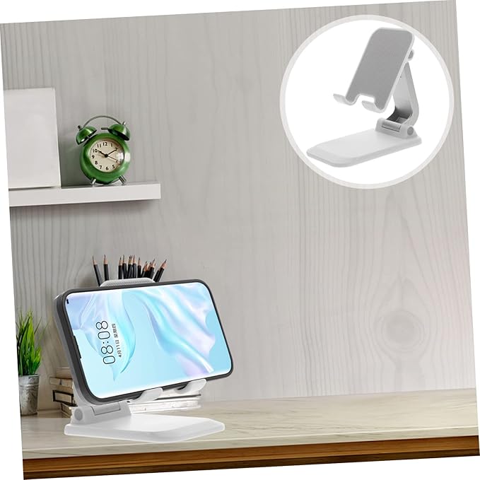 Abaodam Folding Mobile Phone Stand Telephone Stand for Office Desk Laptop Laptop Foldable Tablet for Desk Tablet Mount Holder Multifunctional Phone Holder Mobile