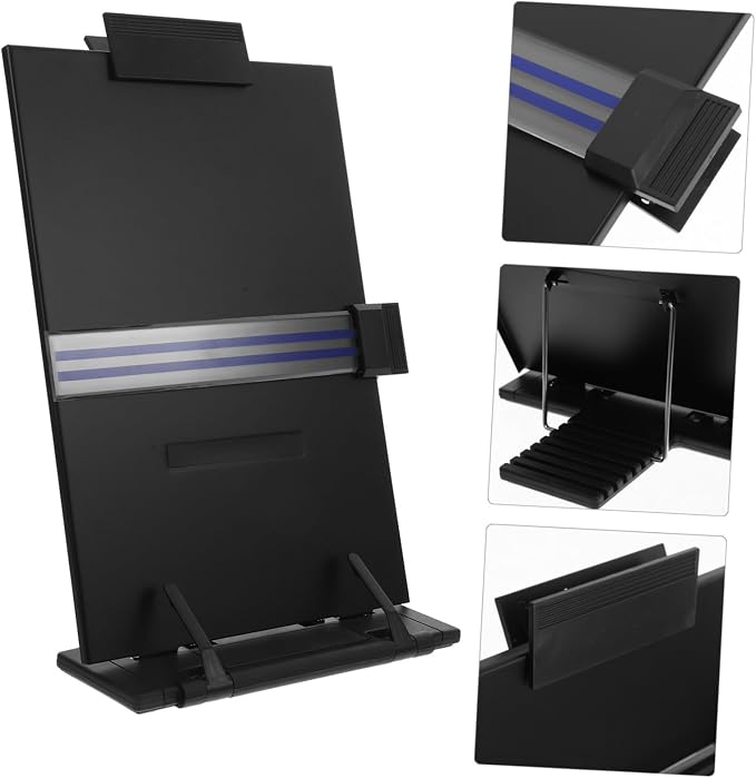 Material Desktop Reading Rack Book Stand Adjustable Angle for Books Documents Typing