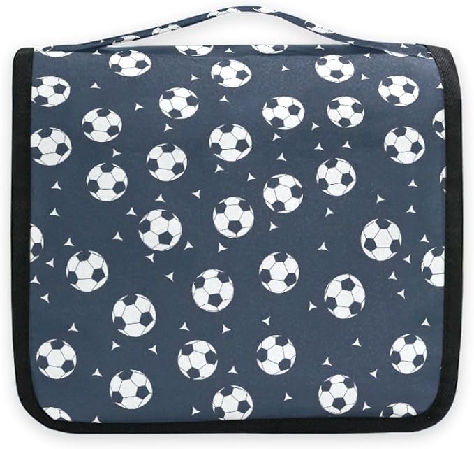 senya Hanging Travel Toiletry Bag Football Kit Makeup Case Cosmetics Organizer for Men Women