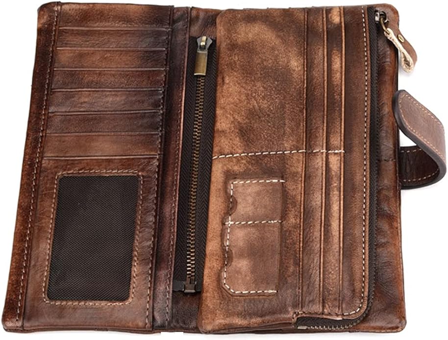 Hebetag Leather Clutch Purse Wallet for Men Organizer Holder Wrist Bag | Organizer, Holder