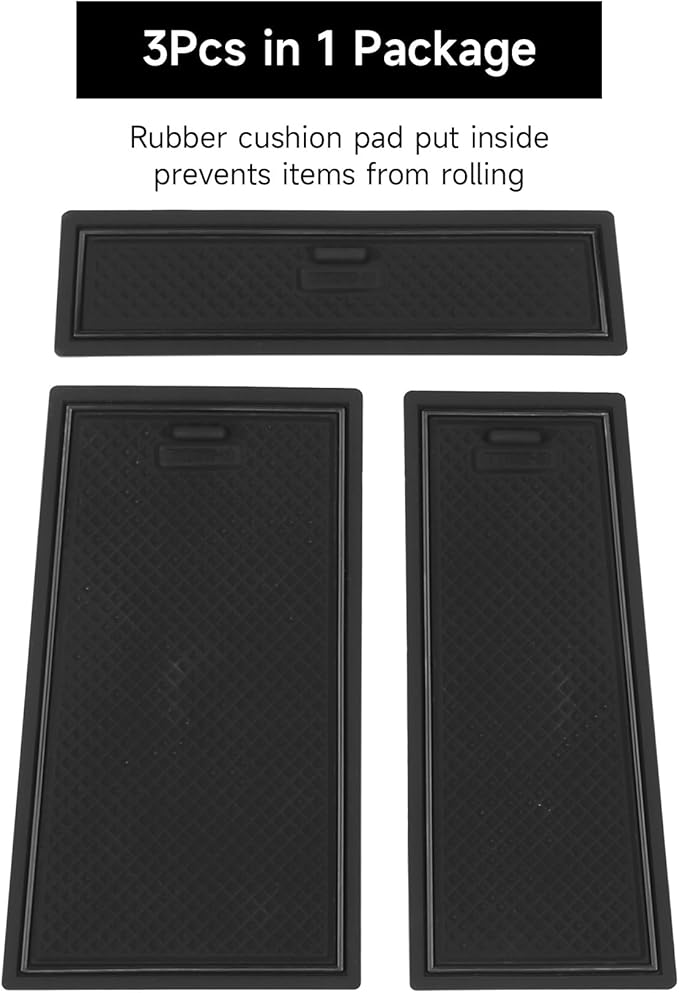 Center Console Organizer Tray Compatible with BMW 2019-2025 2026 X5 G05 / X7 G07 & 2020-2025 2026 X6 G06 Accessories Armrest Storage Box ABS Console Insert Tray Container