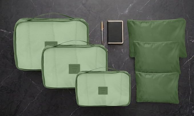 G-FORCE 6-Piece Packing Cube Set | Travel Organizers for Luggage | Suitcase Packing Organizers | Travel Accessories for Carry-On | 100% Polyester