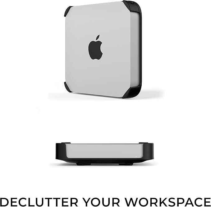 HumanCentric Mount Compatible with Mac mini, Custom Mount Adapter for Wall, Rack, Under Desk, Behind Monitor, 75x75mm and 100x100mm VESA Patterns, Does Not Work with 2024 M4 Mac mini