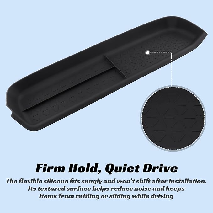 CARFIB Passenger Storage Organizer Mat Fit for Toyota RAV4 2025 2024 2023 2022 2021 2020 2019 Glove Box Organizer Tray Interior Insert Accessories