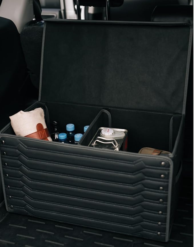 Owleys Trunk Organizer for Toyota Tacoma Gifts for Men – Premium Truck Accessories Organizer for 2000–2025 Models – Car Storage Box for Back Seat, Bed & Console – Highway 17+21