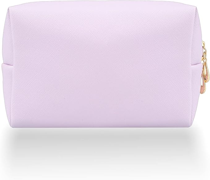 Small Makeup Bag Portable Cosmetic Bag for Women Makeup Pouch Waterproof Toiletry Bag for Travel (Light Purple, Normal)