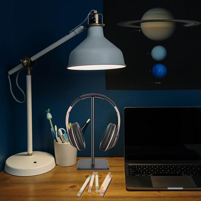 Headphone Stand Gaming Setup Accessories Headset Display Holder Headphone Holder Stand Headset Hanger Rack Metal Headset Stand Gaming Headset Stand Metal Stand Desk Earphone Z6 Abs