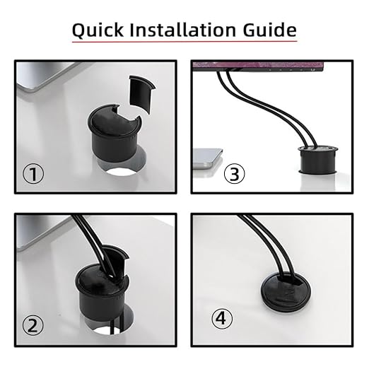 ChenYang USB 3.0 Flush Mount Desktop HUB,2 USB 3.0 Port/1 USB C Port HUB Grommet Hole 2.36"(60mm) with 3.5mm Audio Port