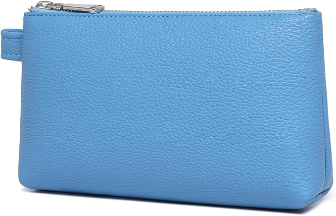 PU Leather Makeup Simple and Convenient Handbag Small Exquisite Storage Bag (PU/Gentian Blue)