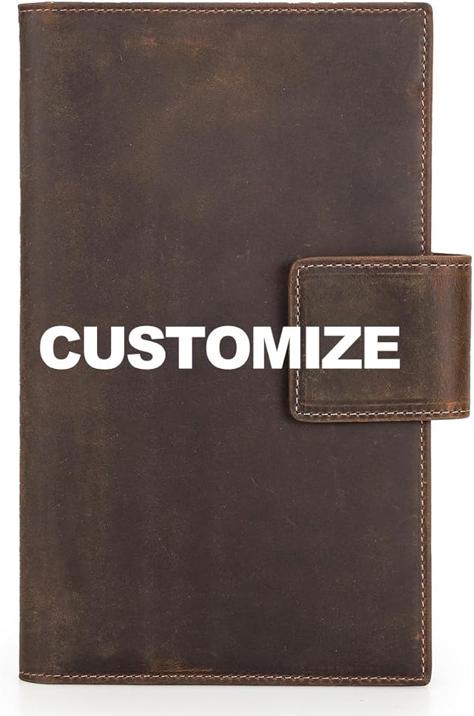 CONTACTS Customized Family Passport Holder for 4 Passport Wallet Compatible with Airtag Personalized Name Passport Cover