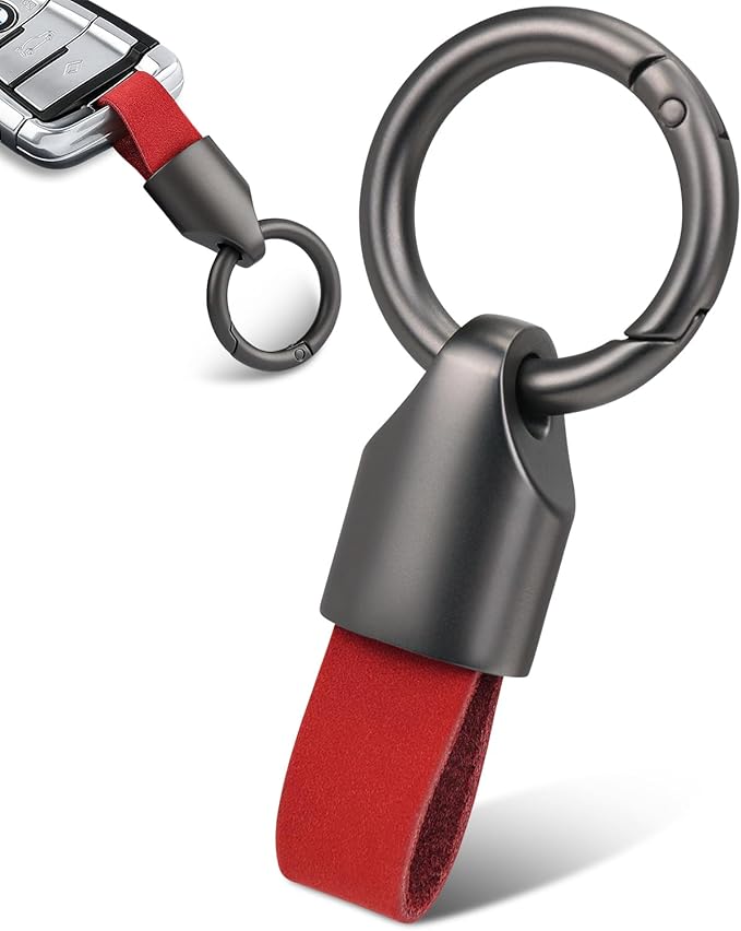 Car Key Chain Ring Clip, Small Key Fob Accessory with Keyrings Zinc Alloy Buckle