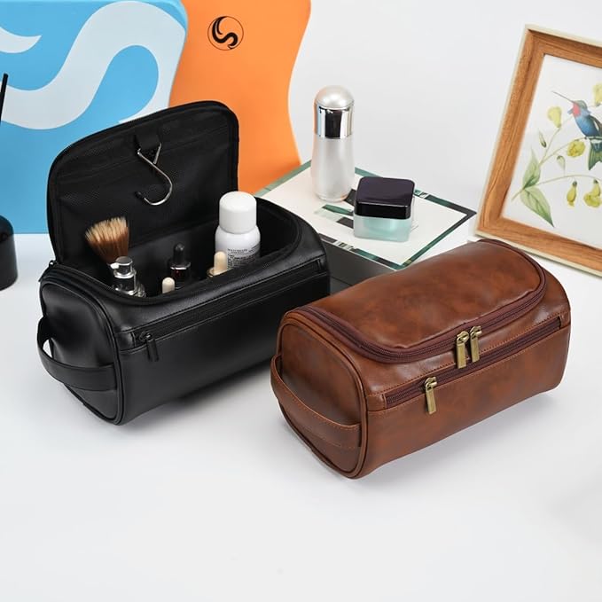 Personalized Large Toiletry Bag for Men,Minimalist Travel Toiletry Organizer Dopp Kit Water-resistant Makeup Bag for Travel Essentials,Travel Gifts For Men Unique