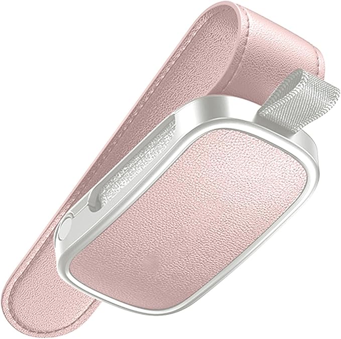 Magnetic Leather Eyewears Holder Sunglass Clip Suitable For Car Visors Secure ABS PC Design Easy Installation