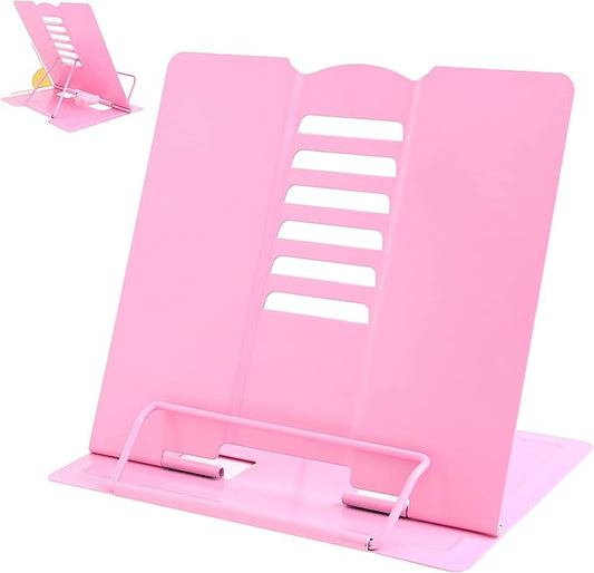 Camelmother Metal Book Stand Adjustable Book Holder for Reading